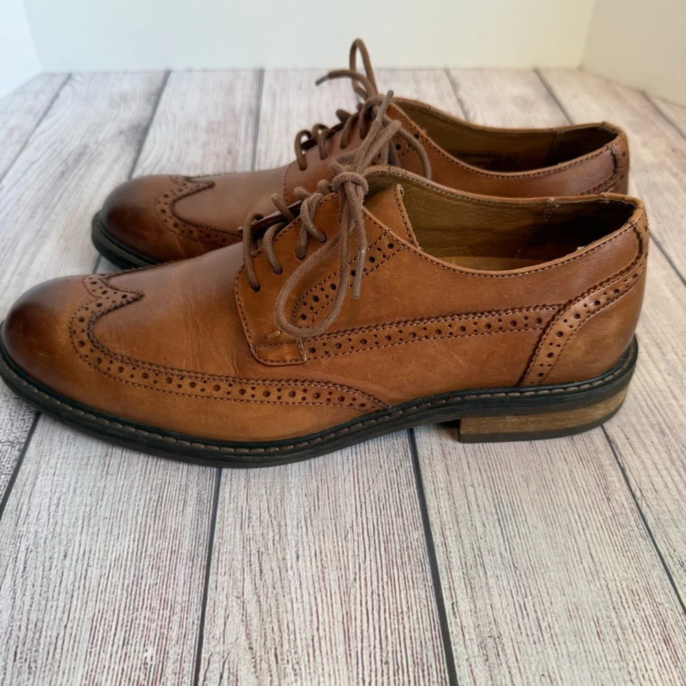 VIONIC Bruno Oxford Brown Shoes 9